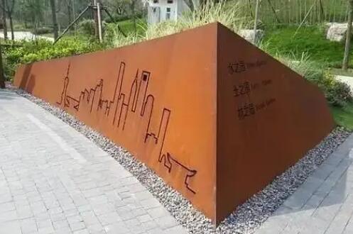 滦南耐候钢挡土墙